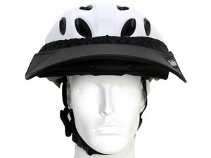Da Brim Rezzo helmet visor in black. Front view
