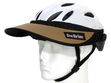Load image into Gallery viewer, Da Brim Rezzo helmet visor in tan. Angled front view.