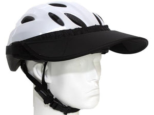 Da Brim Rezzo helmet visor in black. Angled right front view.