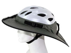 Da Brim Cycling Classic helmet visor brim in gray. Left side view