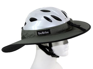 Da Brim Cycling Classic helmet visor brim in gray. Right side view.