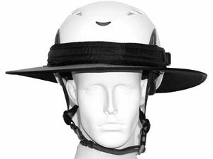 Da Brim PRO Tech Construction Helmet Visor Brim in gray. Front view.
