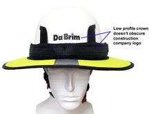Load image into Gallery viewer, Image showing the Da Brim PRO Tech Lite on a helmet with the helmet's company logo still visible
