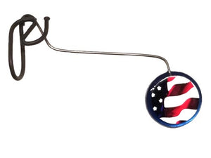 Tiger Eye Bicycle mirror in Patriot/USA flag design