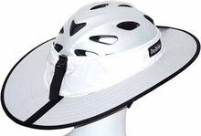 Load image into Gallery viewer, Da Brim Cycling Classic Helmet Visor Brim in White. View from right rear