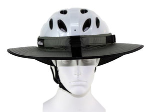 Da Brim cycling classic helmet visor brim in gray. Front view.