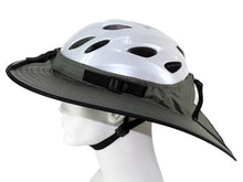 Load image into Gallery viewer, Da Brim Cycling Classic helmet visor brim in gray. Left side view