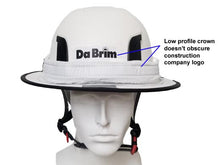 Load image into Gallery viewer, Image showing the Da Brim PRO Builder on a helmet with the helmet&#39;s company logo still visible