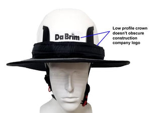 Image showing the Da Brim PRO Tech on a helmet with the helmet's company logo still visible